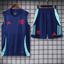 24-25 Flamengo Royal blue Tank top and shorts suit *背心套装