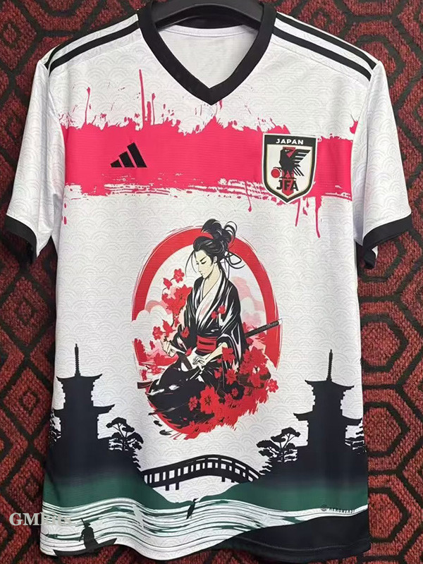 24-25 Japan White Special Edition Fans Soccer Jersey *鬼武者