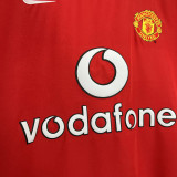 2002-2004 Man Utd Home Retro Soccer Jersey