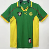 1998 Cameroon Home Retro Soccer Jersey