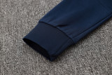 24-25 Italy Royal blue Hoodie Half Pull Tracksuit #F597半拉连帽