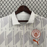 2024 Man City White Double Sided Windbreaker (双面风衣)