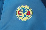 24-25 Club America Blue Jacket Tracksuit #01