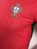 24-25 Portugal Home Long Sleeve Player Version Soccer Jersey (长袖球员)