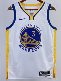 22-23 WARRIORS POOLE #3 White Top Quality Hot Pressing NBA Jersey (V领)