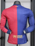 24-25 BAR Home Joint Edition Long Sleeve Player Version Soccer Jersey (长袖球员)*酷玩