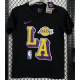 T133 Lakers Black 75th Anniversary High Quality Casual T-Shirt