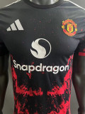 24-25 Man Utd Black Red Special Edition Player Version Soccer Jersey