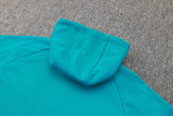 24-25 PSG Lake blue Hoodie Half Pull Tracksuit #F599半拉连帽