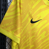 24-25 Corinthians Yellow Goalkeeper Fans Soccer Jersey