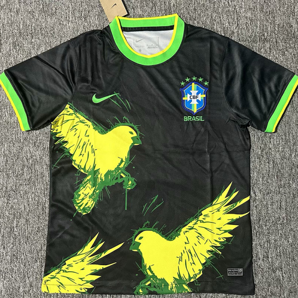 25-26 Brazil Black Special Edition Fans Soccer Jersey