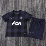 2013-2014 Man Utd Away Kids Retro Soccer Jersey