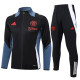24-25 Man Utd Black Jacket Tracksuit #A796