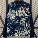 2024 Bayern Royal blue Double Sided Windbreaker (双面风衣)(刺绣)