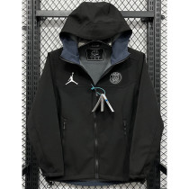 24-25 PSG Jordan Black Outdoor Jackets #RK901冲锋衣