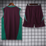 24-25 Mexico Maroon Tank top and shorts suit