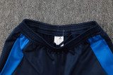 24-25 Italy Royal blue Hoodie Half Pull Tracksuit #F597半拉连帽