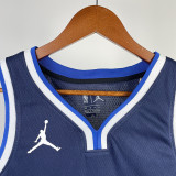 22-23 Dallas Mavericks IRVING #11 Royal Blue Top Quality Hot Pressing NBA Jersey (Trapeze Edition)飞人版