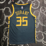 2018 WARRIORS DURANT #35 Black GrayTop Quality Hot Pressing NBA Jersey