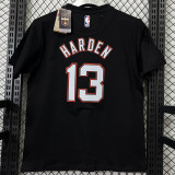 T202 Nets HARDEN #13 Black High Quality Casual T-Shirt