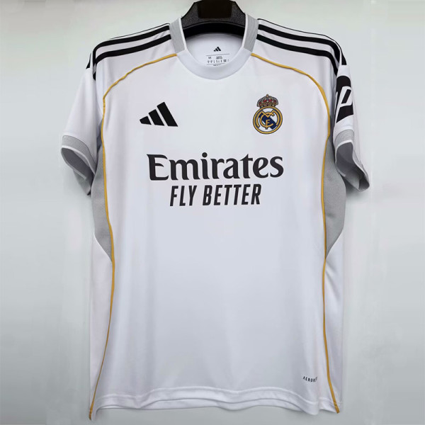 25-26 RMA Home 1:1 Fans Soccer Jersey