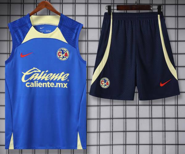 24-25 Club America Blue Tank top and shorts suit