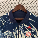 2024 Bayern Royal blue Double Sided Windbreaker (双面风衣)(刺绣)