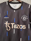 2023 Man Utd Grey Black Fans Training Shirts