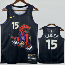 24-25 Raptors CARTER #15 Black City Edition Top Quality Hot Pressing NBA Jersey