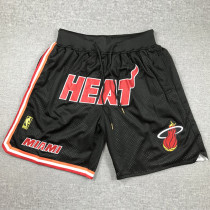 Heat Black City Edition Top Quality NBA Pocket Pants * 热火