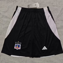 25-26 Colo-Colo Home Black Shorts Pants