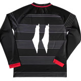 24-25 Palestina FC Black Green Long Sleeve Soccer Jersey (长袖)红袖边