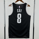 22-23 NETS CUI #8 Black Top Quality Hot Pressing NBA Jersey
