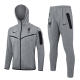 24-25 LIV Grey Hoodie Jacket Tracksuit #F571(黑标)