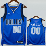 22-23 Dallas Mavericks CHRISTIE #00 Blue Top Quality Hot Pressing NBA Jersey(V领)