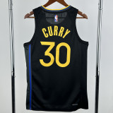 24-25 WARRIORS CURRY #30 Black Top Quality Hot Pressing NBA Jersey (Trapeze Edition) 飞人版