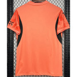 24-25 Man City Red Orange Goalkeeper Fans Soccer Jersey