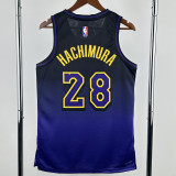 24-25 LAKERS HACHIMURA #28 Royal blue City Edition Top Quality Hot Pressing NBA Jersey