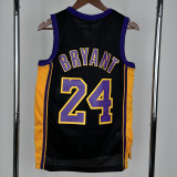 2009-2010 LAKERS BRYANT #24 Black Retro Top Quality Hot Pressing NBA Jersey