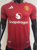 24-25 Man Utd Home 1:1 Player Version Soccer Jersey