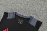 24-25 Man Utd Black Tank top and shorts suit