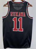 2023 SHOHOKU RUKAWA #11 Black Top Quality Hot Pressing NBA Jersey