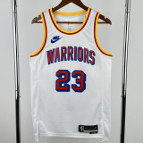 24-25 WARRIORS GREEN #23 White Retro Top Quality Hot Pressing NBA Jersey