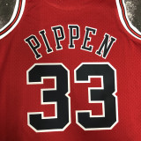 1998 BULLS PIPPEN #33 Red Retro Top Quality Hot Pressing NBA Jersey