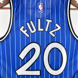 2018-2019 Magic FULTZ #20 Blue Retro Top Quality Hot Pressing NBA Jersey (条纹)