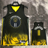 22-23 WARRIORS THOMPSON #11 Black City Edition Top Quality Hot Pressing NBA Jersey