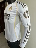 25-26 RMA Home Long Sleeve Player Version Soccer Jersey (长袖球员)