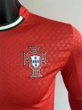 25-26 Portugal Home Long Sleeve Player Version Soccer Jersey (长袖球员)*PM