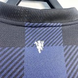 2013-2014 Man Utd Away Long Sleeve Retro Soccer Jersey (长袖)