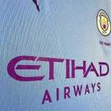 2019-2020 Man City Home Retro Soccer Jersey